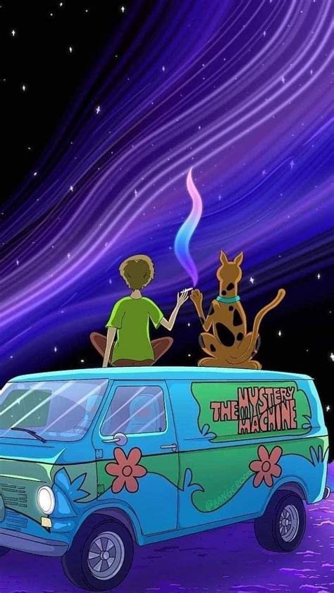 Downloaden Vibey Scooby Doo Zeichentrickfilm Wallpaper