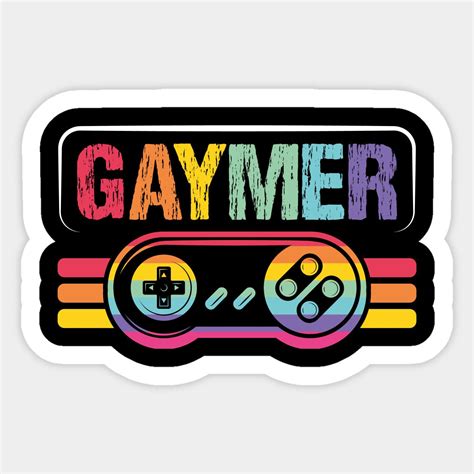Gaymer Gay Gamer Rainbow Joystick Video Gaming Lover Lgbt By Teequenn