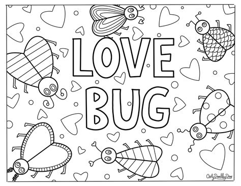 Love Bug Coloring Pages Cruzerblade32gb