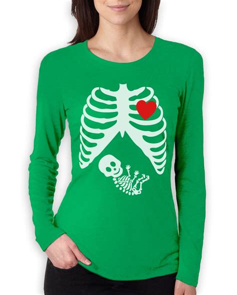 Laugh out loud with zazzle today! PREGNANT Skeleton XRAY BABY Boy Women Long Sleeve T-Shirt Announcement Gift Idea | eBay