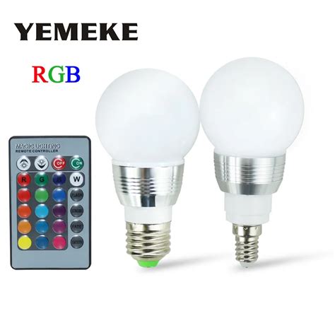 3w Rgb Led Bulb E27 85 265v Led Lamp E27 220v 110v Spotlight Lamparas