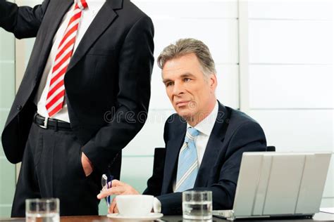 Senior Manager Or Boss In Meeting Stock Photo Image Of Professional