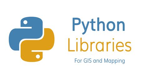 Python Libraries Are The Ultimate Extension In Gis Because It Allows