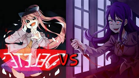 Monika Vs Yuri Epic Rap Battle Ayano Vs Yuno Youtube