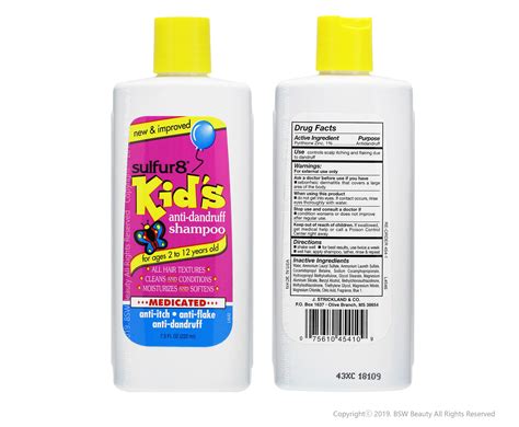 Sulfur8 Kids Medicated Anti Dandruff Shampoo Curleees