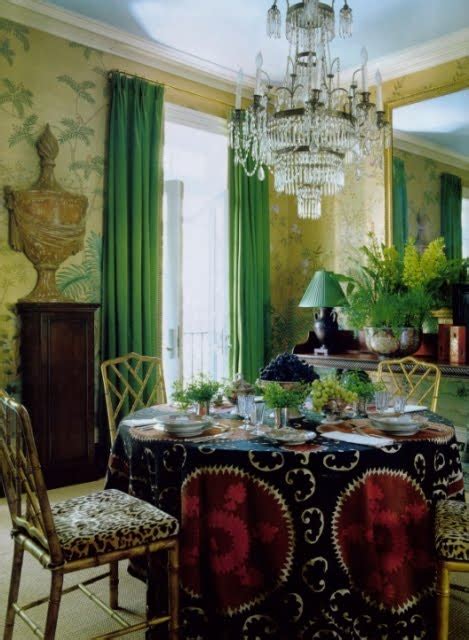 Chinoiserie Chic The Green Chinoiserie Dining Room