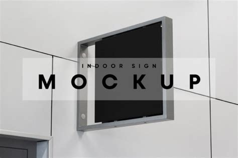 Indoor Sign Mockup Graphic By Mockupforest · Creative Fabrica