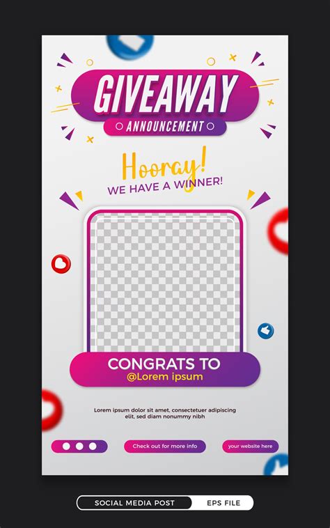 Giveaway Post Template