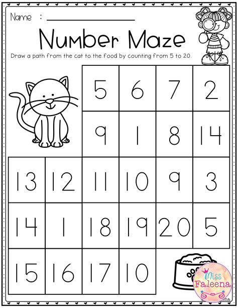 Kindergarten Math Printable Worksheets