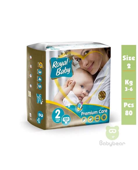 Royal Baby Diapers Size 2 Premium 3 6 Kg 100 Pcs