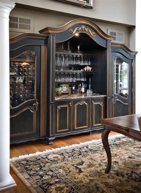 So for one linear foot of uppers and lowers, that's half of $75 + half of $50 = $62.50/linear foot of homemade upper and lowers. Custom Built-In Wine Cabinet - Traditional - Dining Room ...