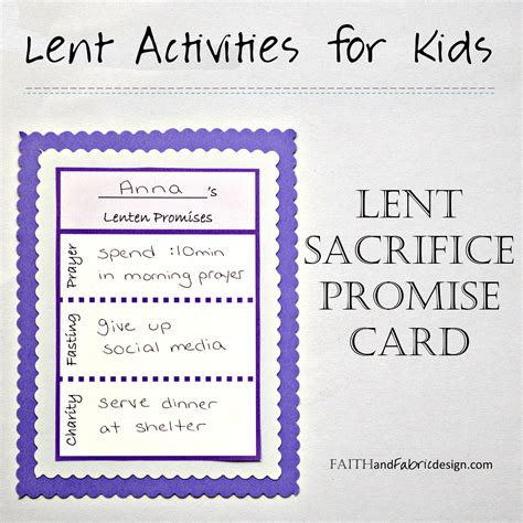 Free Lent Printables