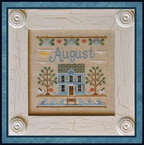 August Cross Stitch Pattern Country Cottage Needleworks Cottage Of The