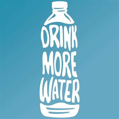 Water Bottle Decal Drink More Water Fitness Motivation Vinyl Etsy