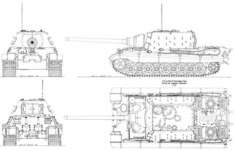 Jagdtiger Blueprint Download Free Blueprint For 3d Modeling
