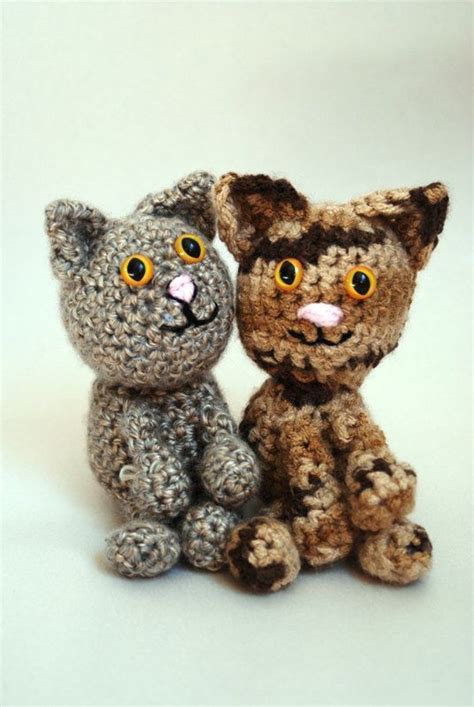 cute crocheted cat etsy cute cats