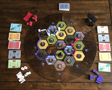 Wooden Homemade Settlers Of Catan Board Rboardgames