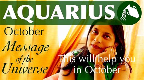 Aquarius October 2018 Tarot Message Of The Universe Youtube