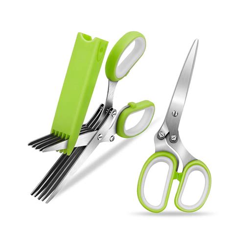 Review For Herb Scissors Cusibox Stainless Steel 5 Blade Multipurpose