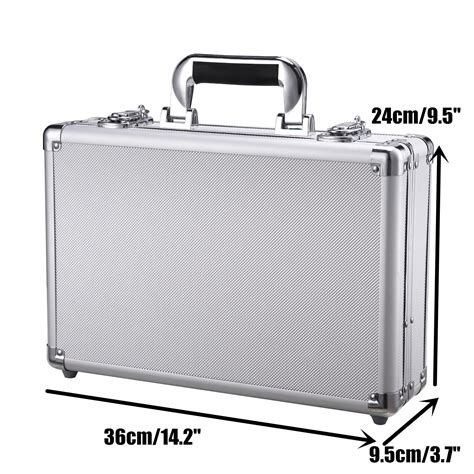 Small Aluminum Hard Briefcase Quick Lock Household Tools Business