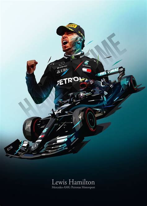 Lewis Hamilton Poster By PxlG Displate F Art Canvas Art F Poster