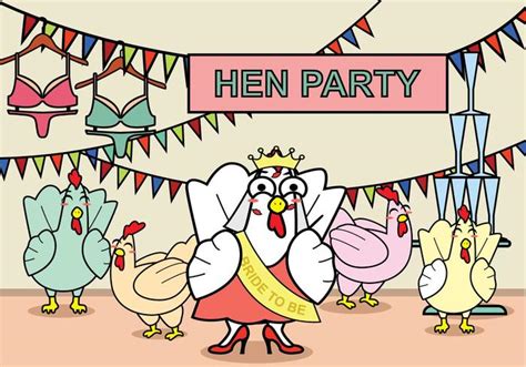 Free Hen Party Illustration 172440 Vector Art At Vecteezy