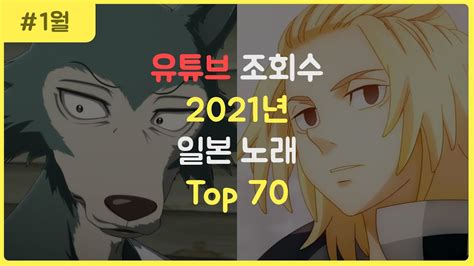 J POP 2021년 일본 노래 조회수 순위 TOP 70 YouTube Music