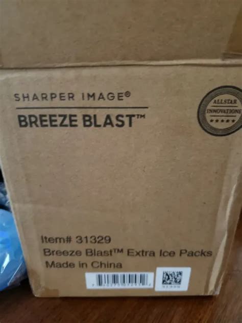 Sharper Image Breeze Blast Personal Portable Air Cooler Extra Ice Packs