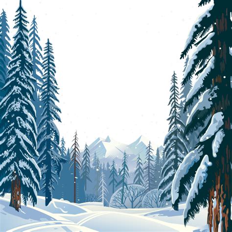 Winter Forest Png Transparent Image Download Size 600x600px