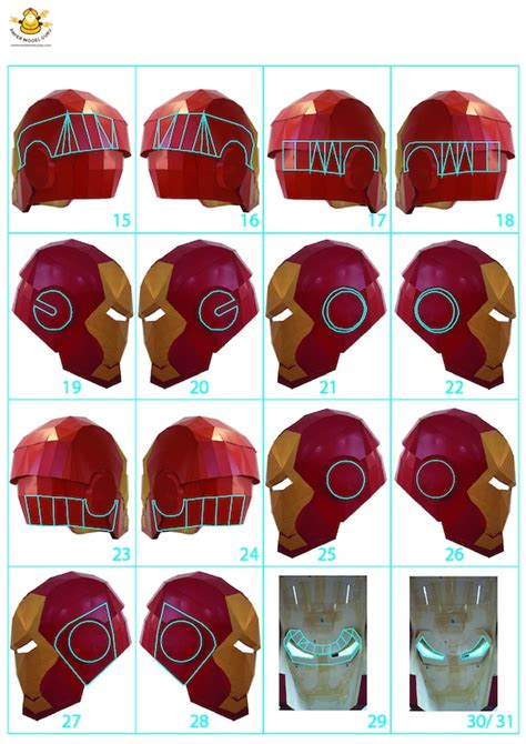 Printable Iron Man Papercraft Helmet Printable Papercrafts Printable Papercrafts Vlr Eng Br