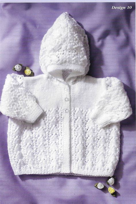 K1, purl to last 6 sts, k6. 4 Ply Baby Cardigan Knitting Pattern PDF Newborn Lace ...