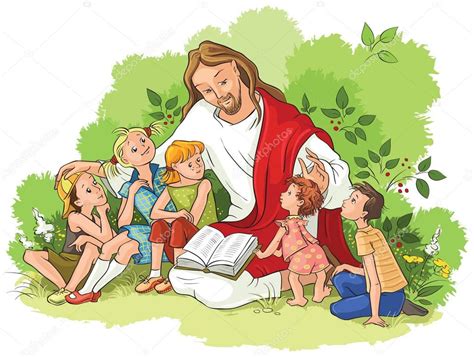 Jesús Leyendo La Biblia A Los Niños 2022