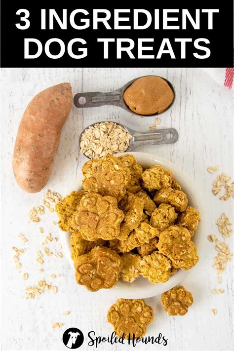 Homemade 3 Ingredient Dog Treats Spoiled Hounds