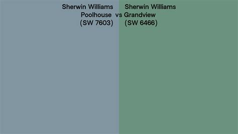 Sherwin Williams Poolhouse Vs Grandview Side By Side Comparison