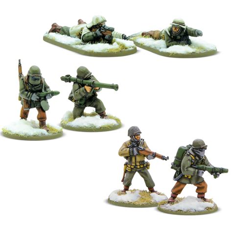 Bolt Action Us Army Winter Weapons Teams Tabletop Miniatures