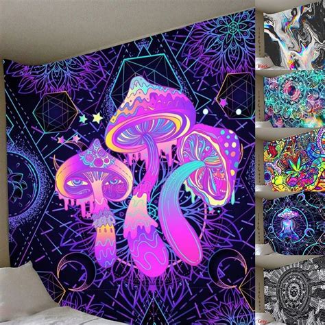 Psychedelic Art Tapestry Wall Tapestry Wall Hanging Colorful Etsy