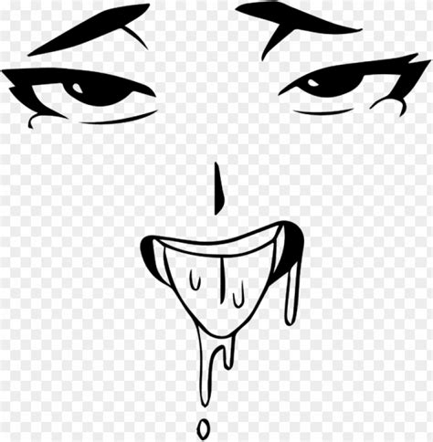 Transparent Background Ahegao Face Emoji You Can Peel And Stick These