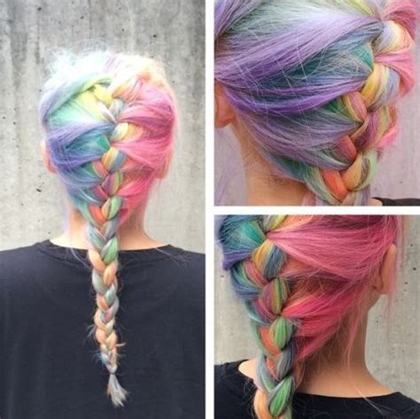 The Hottest Braided Rainbow Hairstyles Trends Styles 2d