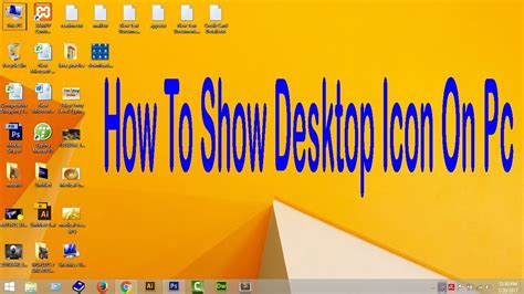How To Show Desktop Icon On Windows 8 And 81 Youtube