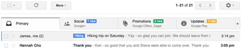 Gmails Inbox Tabs