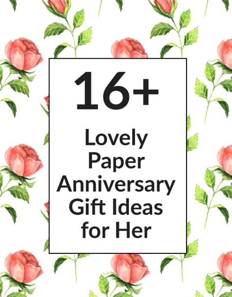 Paper wedding anniversary gifts for her. First Anniversary Gifts: 15 Paper Anniversary Gift Ideas ...