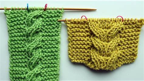 Knit Two Sided Cables Knitting Tutorial Youtube
