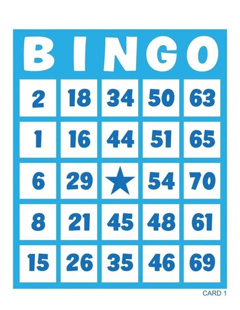 Pin On Bingo Cards