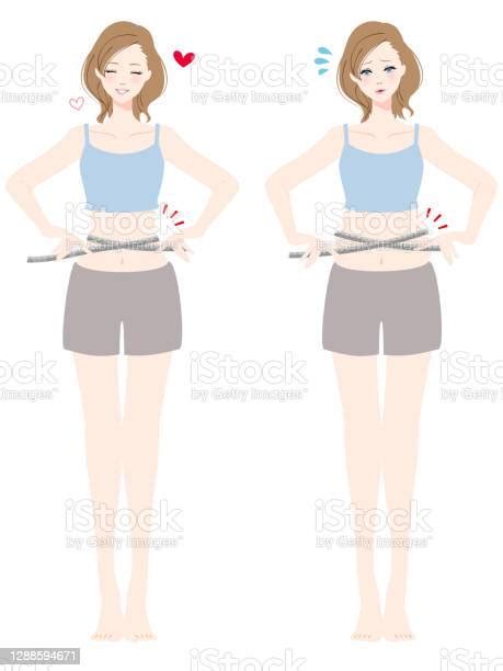 Women Who Care About Waist Size Stock Illustration Download Image Now