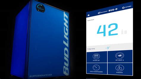 Bud Light Created A Smart Fridge That Tells You When Youre Out Of Beer