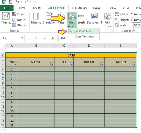 Mewarnai Kolom Kerja Excel Ke Kanan Cara Menyembunyikan Sel Kolom