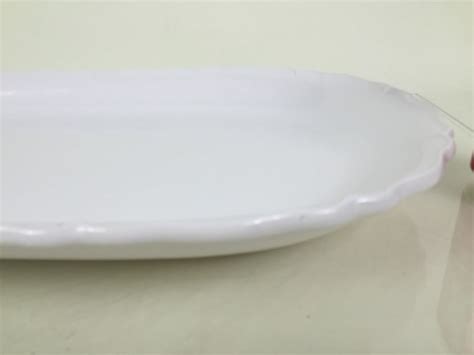 Pottery And Glass Art Pottery Ceriart Sa Pottery White Large Pizza