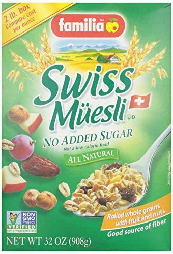 Familia Swiss Muesli No Sugar Added Cereal 32 Oz