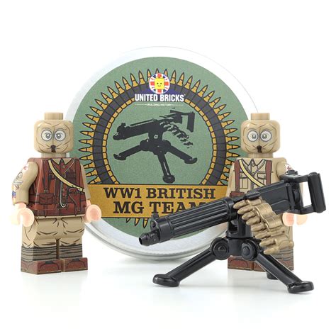Ww1 British Machine Gun Team Lego Minifigure United Bricks