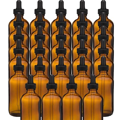 Amber 4oz Dropper Bottle 120ml Pack Of 24 Glass Tincture Bottles